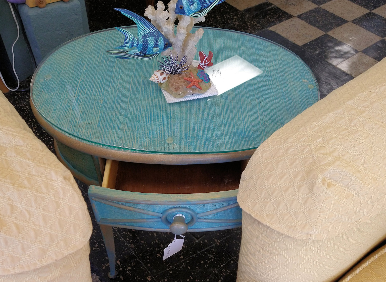 LR0404-Turquoise-oval-endtable