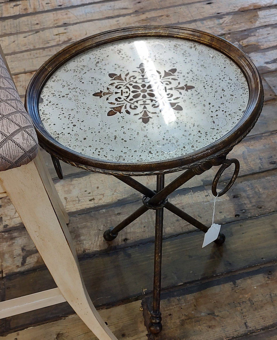 LR0614-mirror-top-side-table